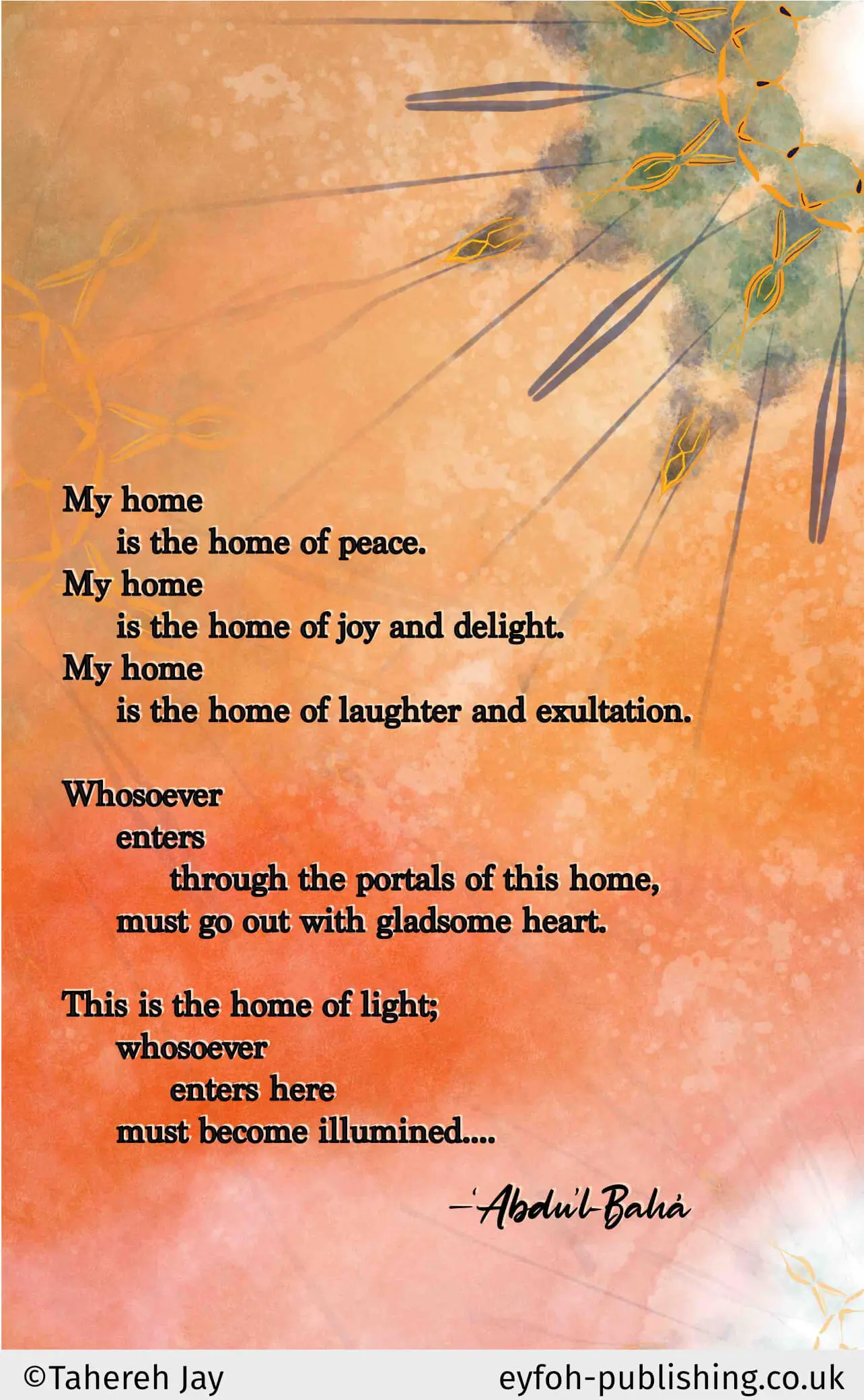 View product: My home is the home of peace